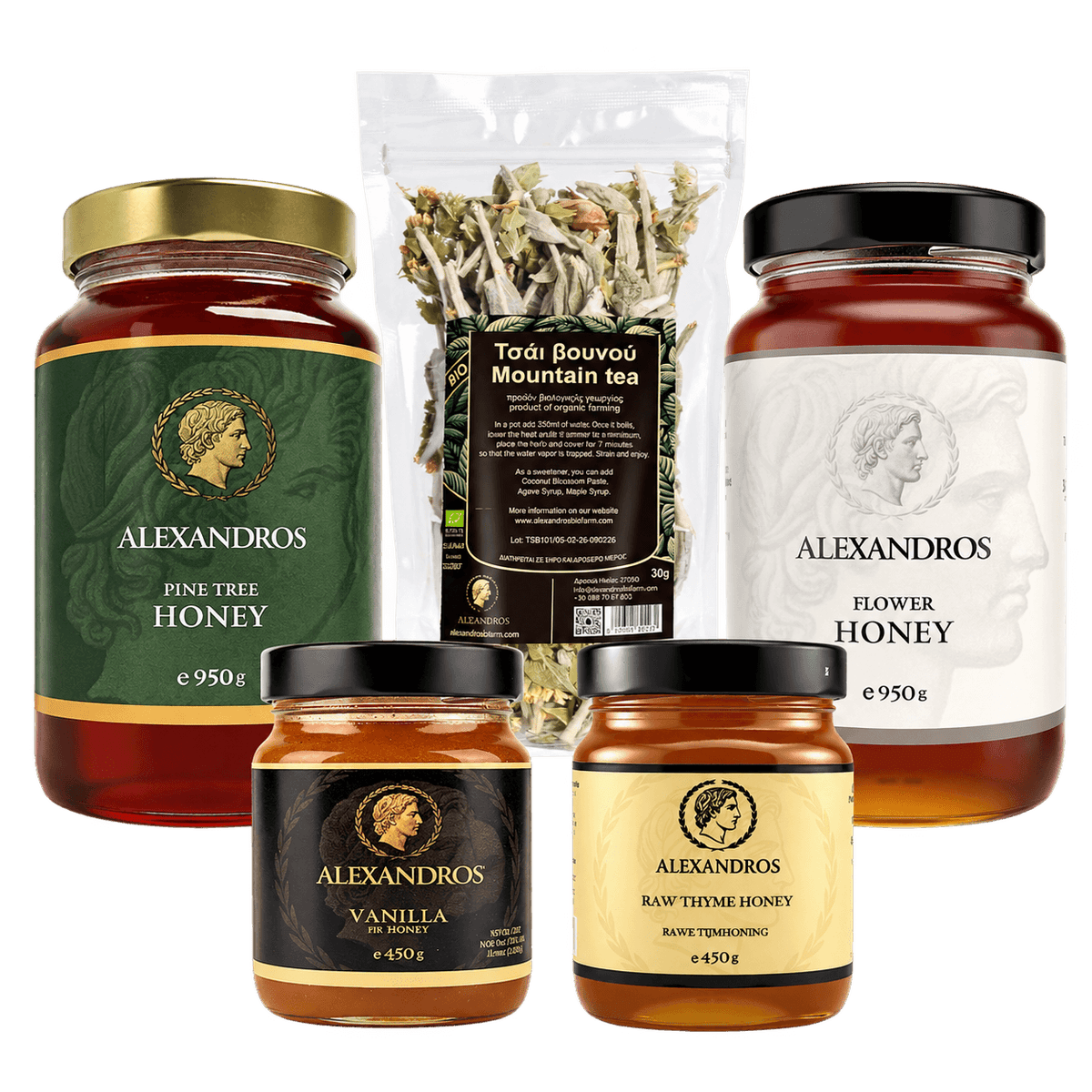 Greek Honey & Mountain Tea Set