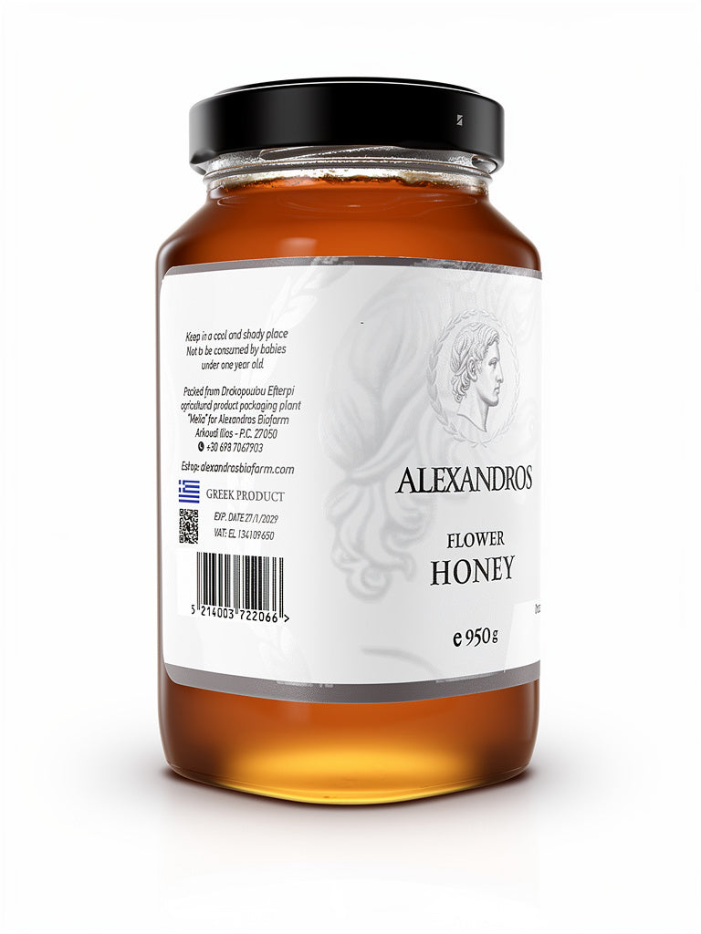 Raw Greek Flower Honey 950g