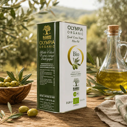 Olympia Organic Extra Virgin Olive Oil - 3 L Metal Tin