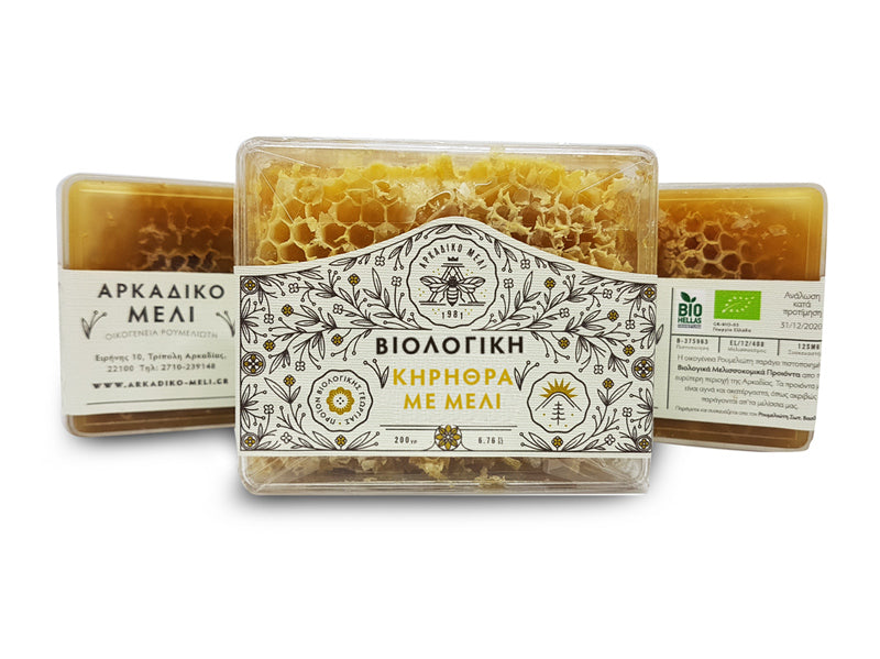 Organic Honeycomb in Honey  200 g