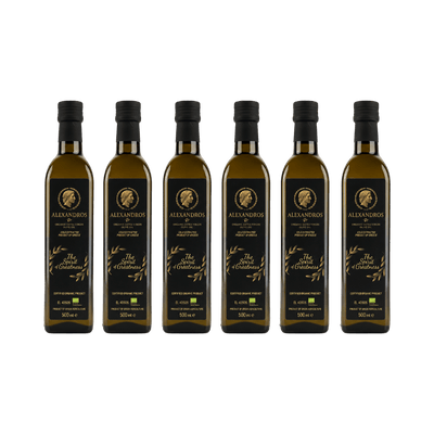 Ekologiczna Grecka Oliwa Extra Virgin – Zestaw 6 × 500 ml