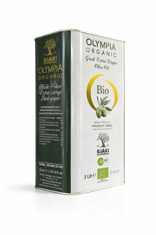 Olympia Organic Extra Virgin Olive Oil - 3 L Metal Tin