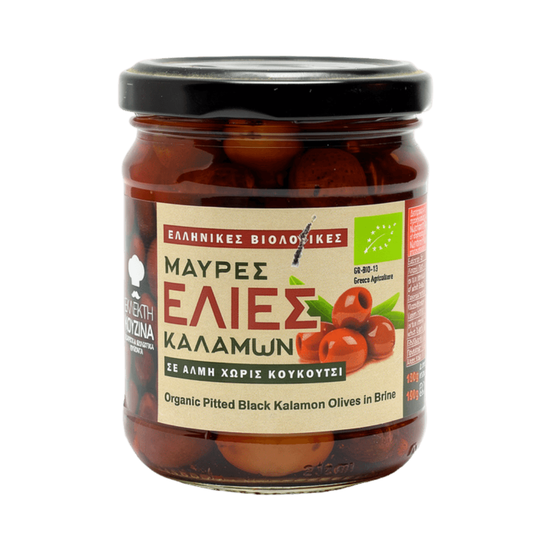 Organic Kalamon Olives Pitted 190g