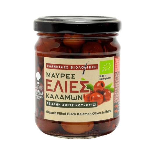 Organic Kalamon Olives Pitted 190g