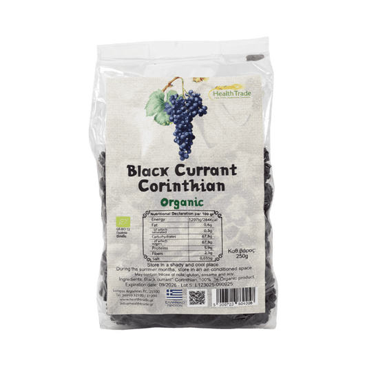 Organic Black Currant Corinthian 250 g