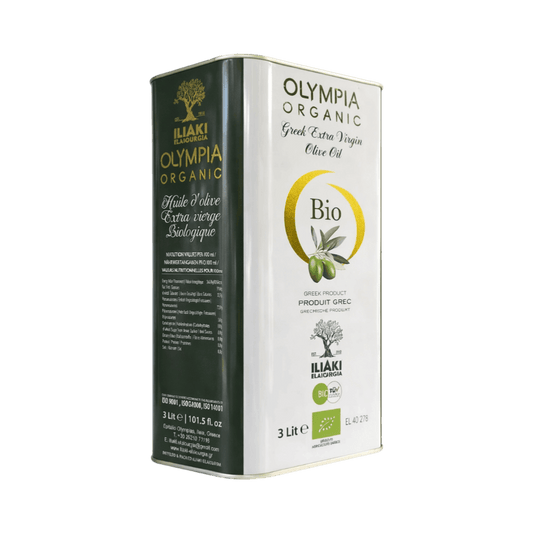 Olympia Organic Extra Virgin Olive Oil - 3 L Metal Tin