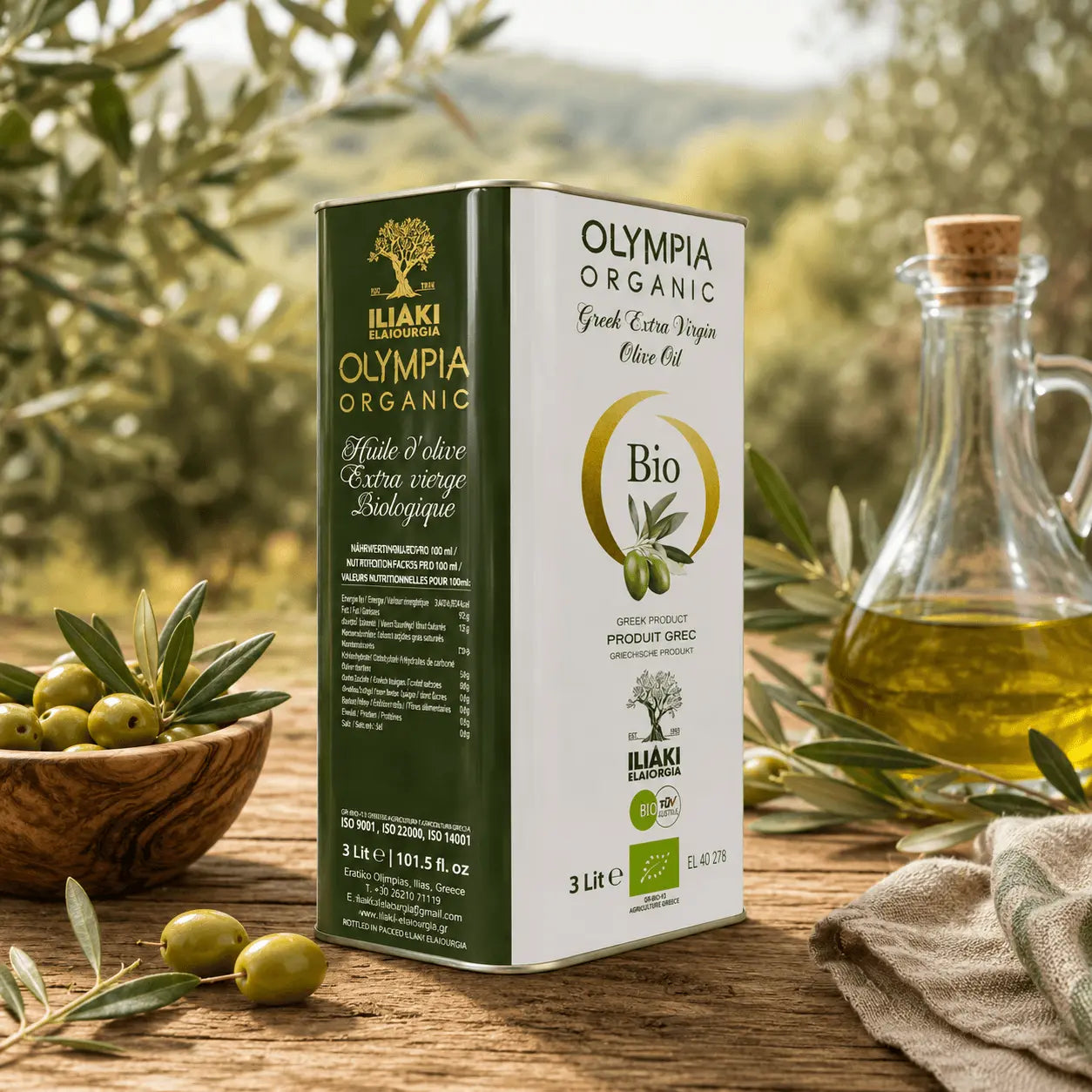 Olympia Bio Olivenöl Extra Nativ - 3 L Metallkanister