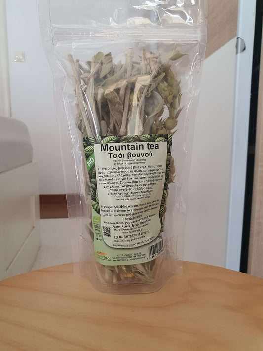 Organic mountain tea 30g Greek sideritis herbal tea premium dried flowers