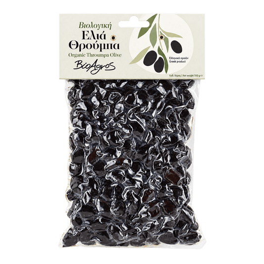 BioAgros Organic Greek Throumpa Olives – 500g